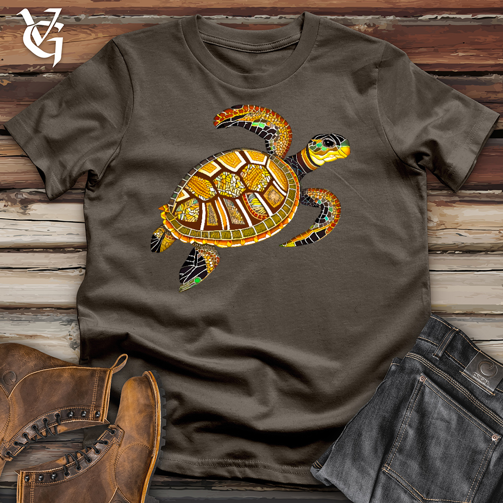 Viking Goods Sea Glass Turtle Cotton Tee Army / L