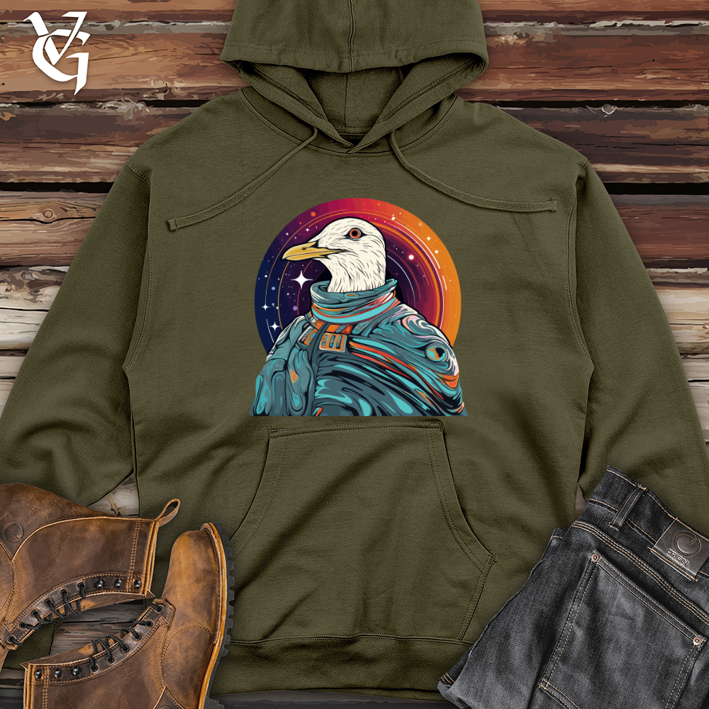 Viking Goods Sea Gull Astronaut Odyssey Midweight Hooded Sweatshirt Army / L