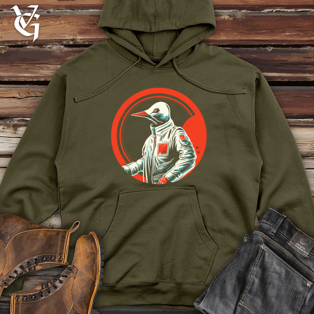 Viking Goods Seagull Space Odyssey Midweight Hooded Sweatshirt Army / L
