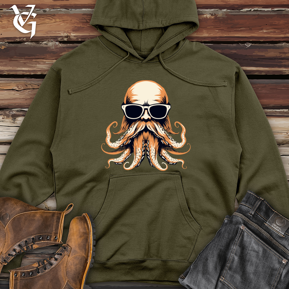 Viking Goods Shady Sea Beast Midweight Hooded Sweatshirt Army / L