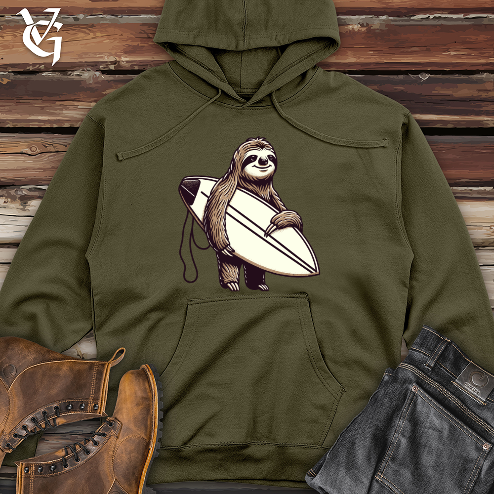 Sloth Surfer Hoodie Hang Ten in Style Viking Goods Company