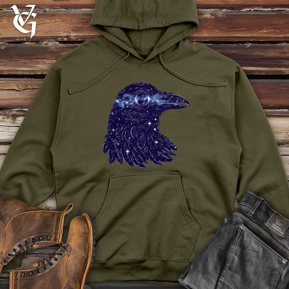 Viking Goods Stellar Raven Mystery Midweight Hooded Sweatshirt Army / L