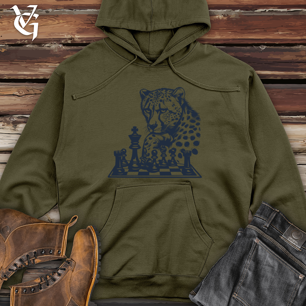 Viking Goods Strategic Leopard Gambit Midweight Hooded Sweatshirt Army / L