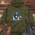 Viking Goods Tasmanian Devil Fishing Midweight Hooded Sweatshirt Army / L