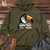 Viking Goods Toucan Bookworm Scholar Midweight Hooded Sweatshirt Army / L