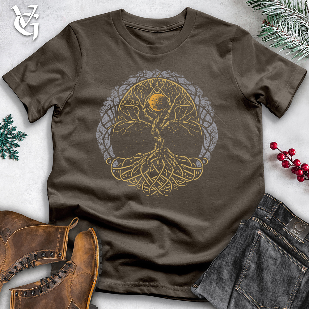 Viking Goods Trinity Tree of Life Cotton Tee Army / L