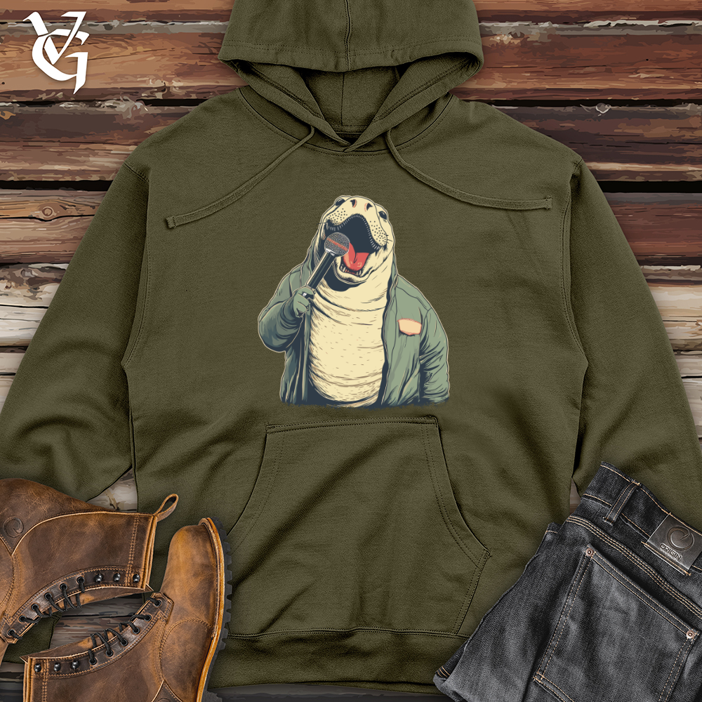 Viking Goods Turtle Rockstar Solo Midweight Hooded Sweatshirt Army / L