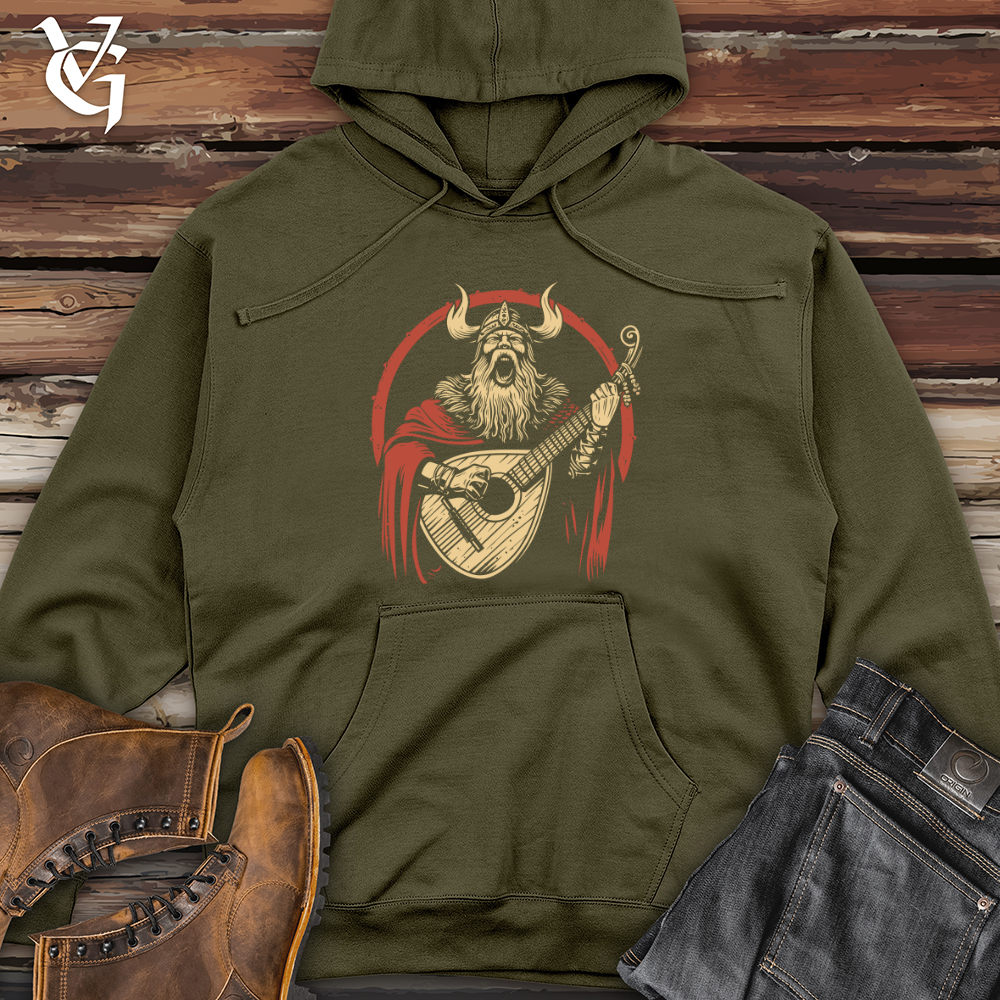 Viking Goods Viking Lute Warrior Midweight Hooded Sweatshirt Army / L