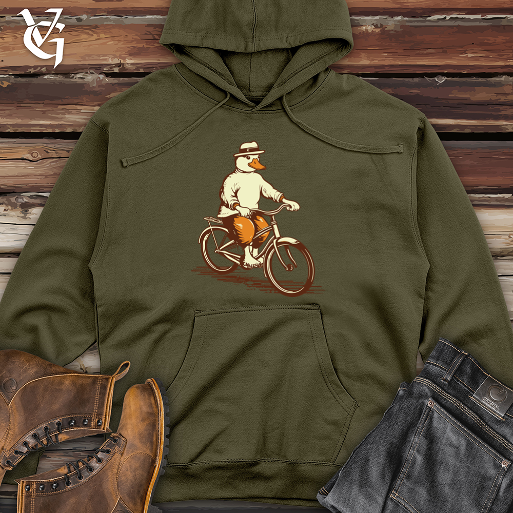 Viking Goods Vintage Quack Pedaler 01 Midweight Hooded Sweatshirt Army / L