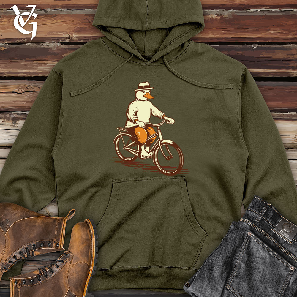 Viking Goods Vintage Quack Pedaler 01 Midweight Hooded Sweatshirt Army / L