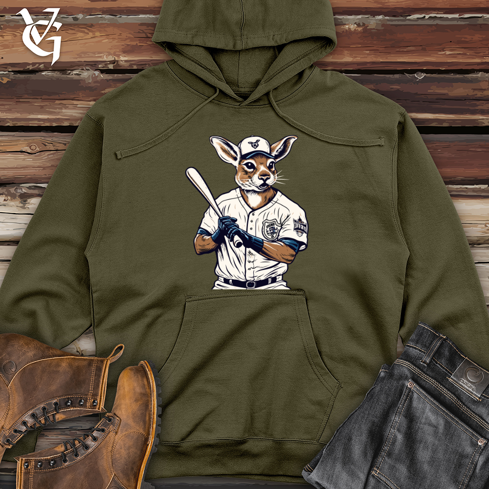 Viking Goods Vintage Slugger Midweight Hooded Sweatshirt Army / L