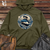 Viking Goods Whale Nautical Voyage Midweight Hooded Sweatshirt Army / L