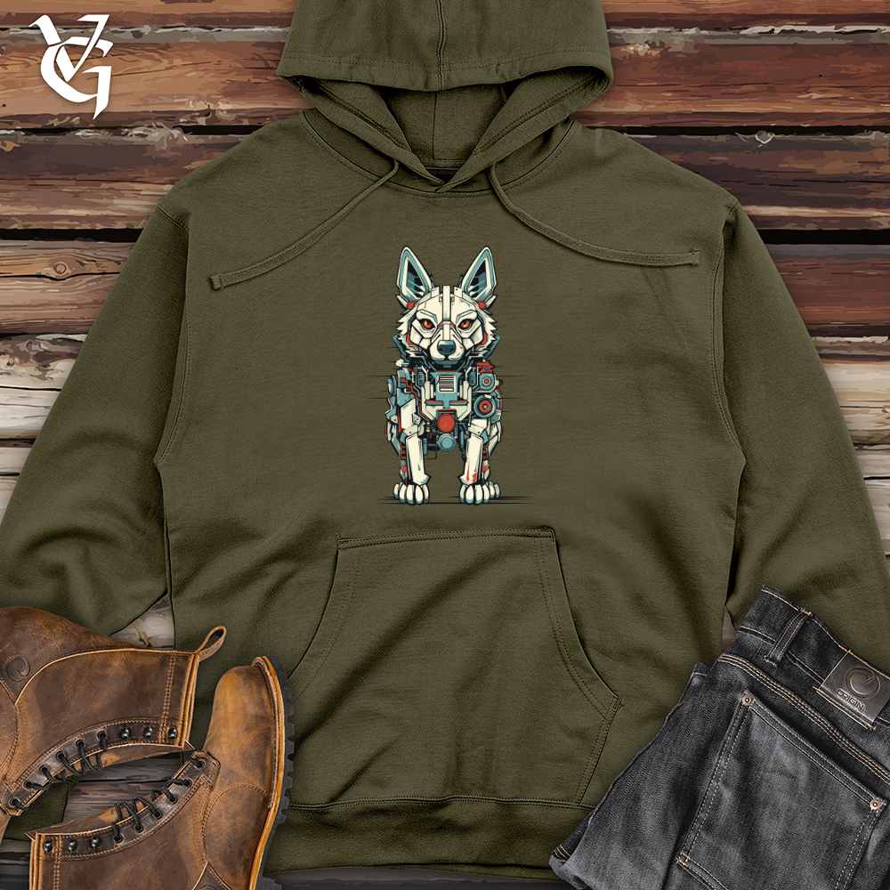 Viking Goods Whimsical Howler Midweight Hooded Sweatshirt Army / L