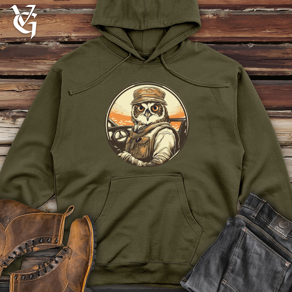 Viking Goods Wise Aviator Expedition Midweight Hooded Sweatshirt Army / L