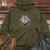 Viking Goods Wolf Autumn Spirit Midweight Hooded Sweatshirt Army / L