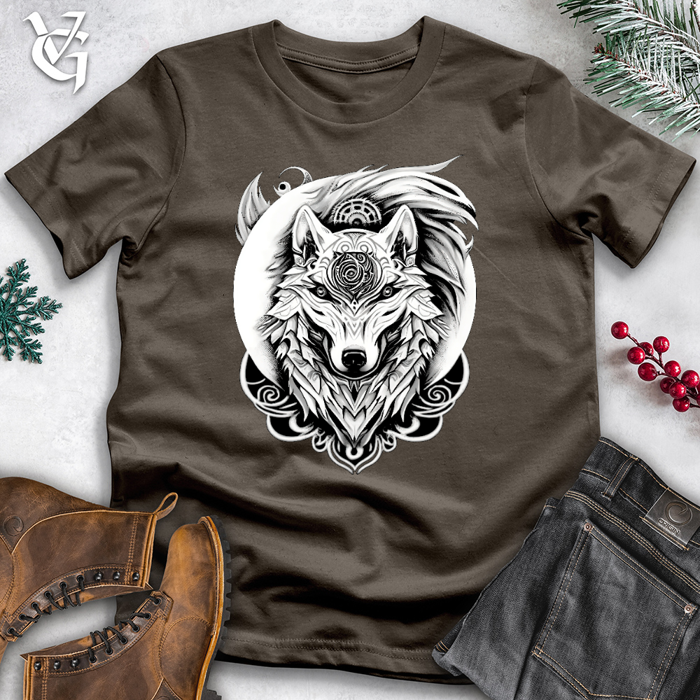 Viking Goods Wolf Swirl Cotton Tee Army / L