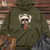 Viking Goods Yorkie Hipster Fashion Midweight Hooded Sweatshirt Army / L