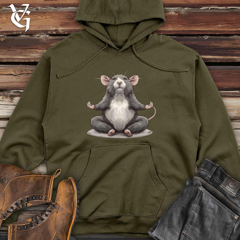 Viking Goods Zen Rat Reflection Midweight Hooded Sweatshirt Army / L