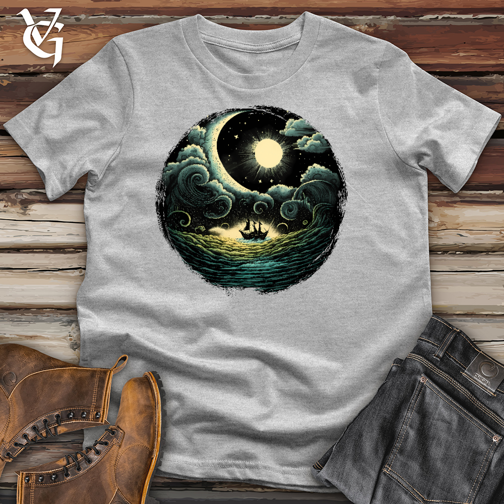 Viking Goods A Boat In The Sea Cotton Tee Ash / L