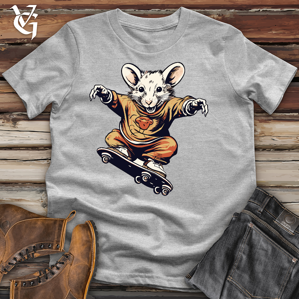 Viking Goods A Mouse Skating Cotton Tee Ash / L