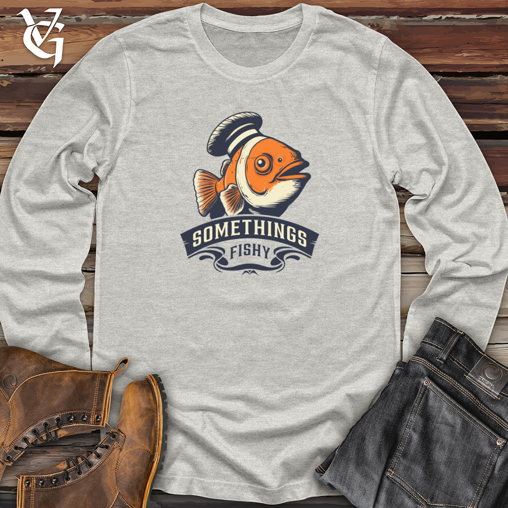 Viking Goods Amusing Aqua Clown Long Sleeve Ash / L