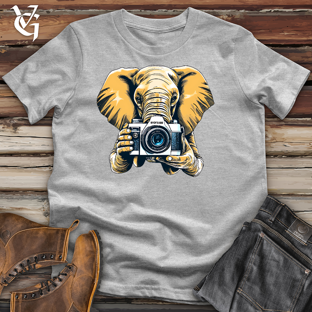 Viking Goods An Elephant Holding a Camera Cotton Tee Cardinal / L