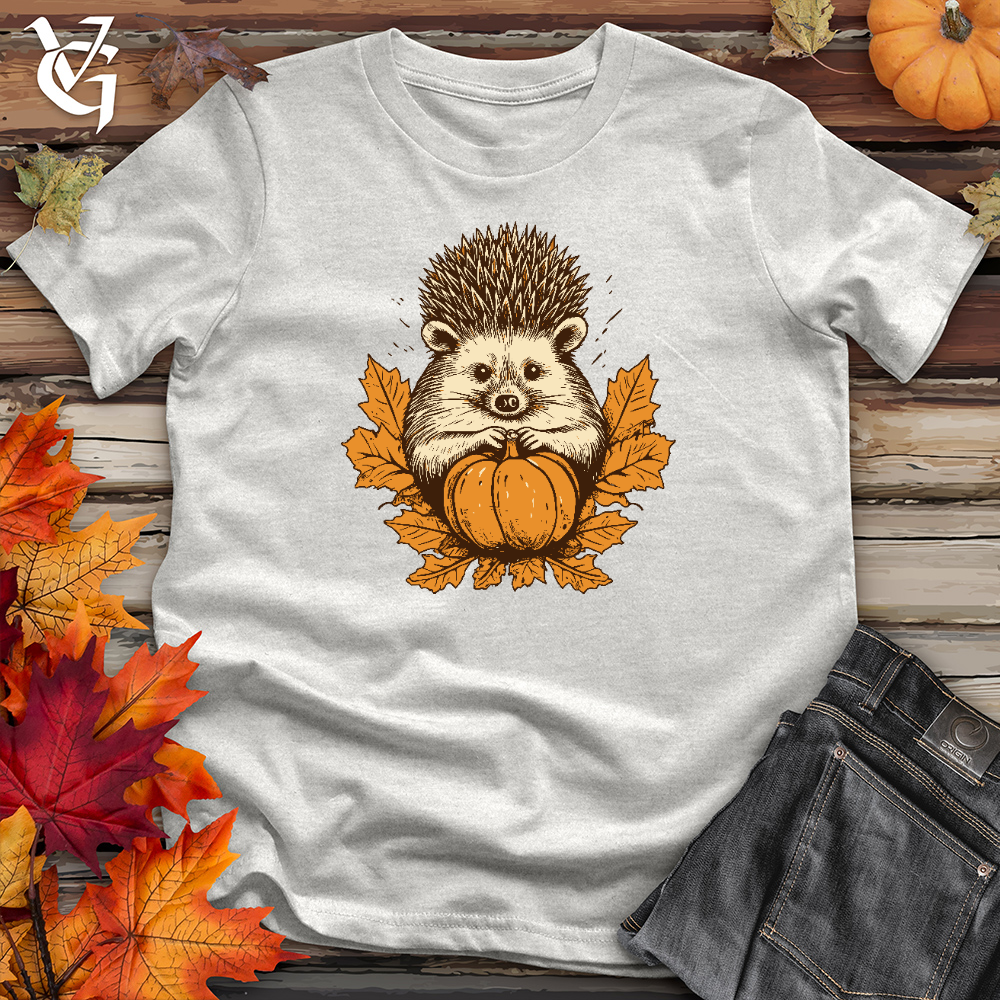 Viking Goods Autumn Crowned Hedgehog Cotton Tee Ash / L