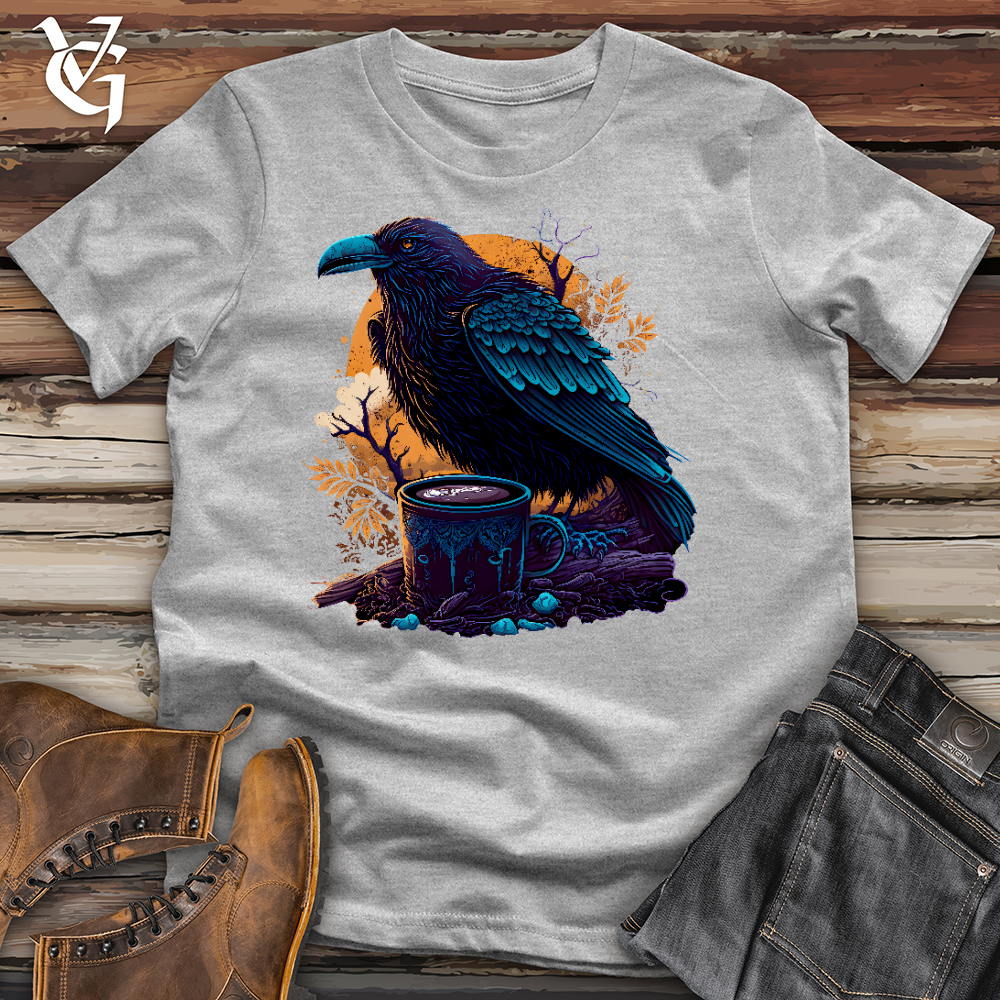 Viking Goods Black Raven Coffee Cotton Tee Ash / L