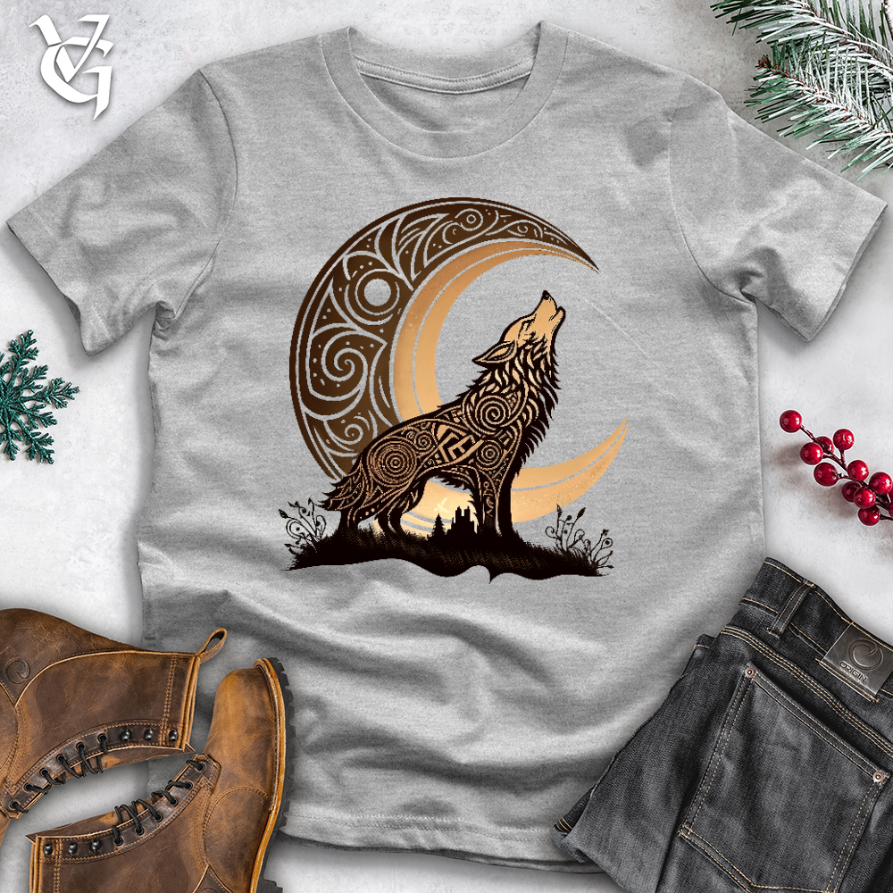 Viking Goods Celtic Wolf Cotton Tee Ash / L