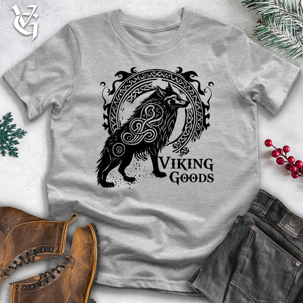Viking Goods Celtic Wolf Viking Good Cotton Tee Ash / L