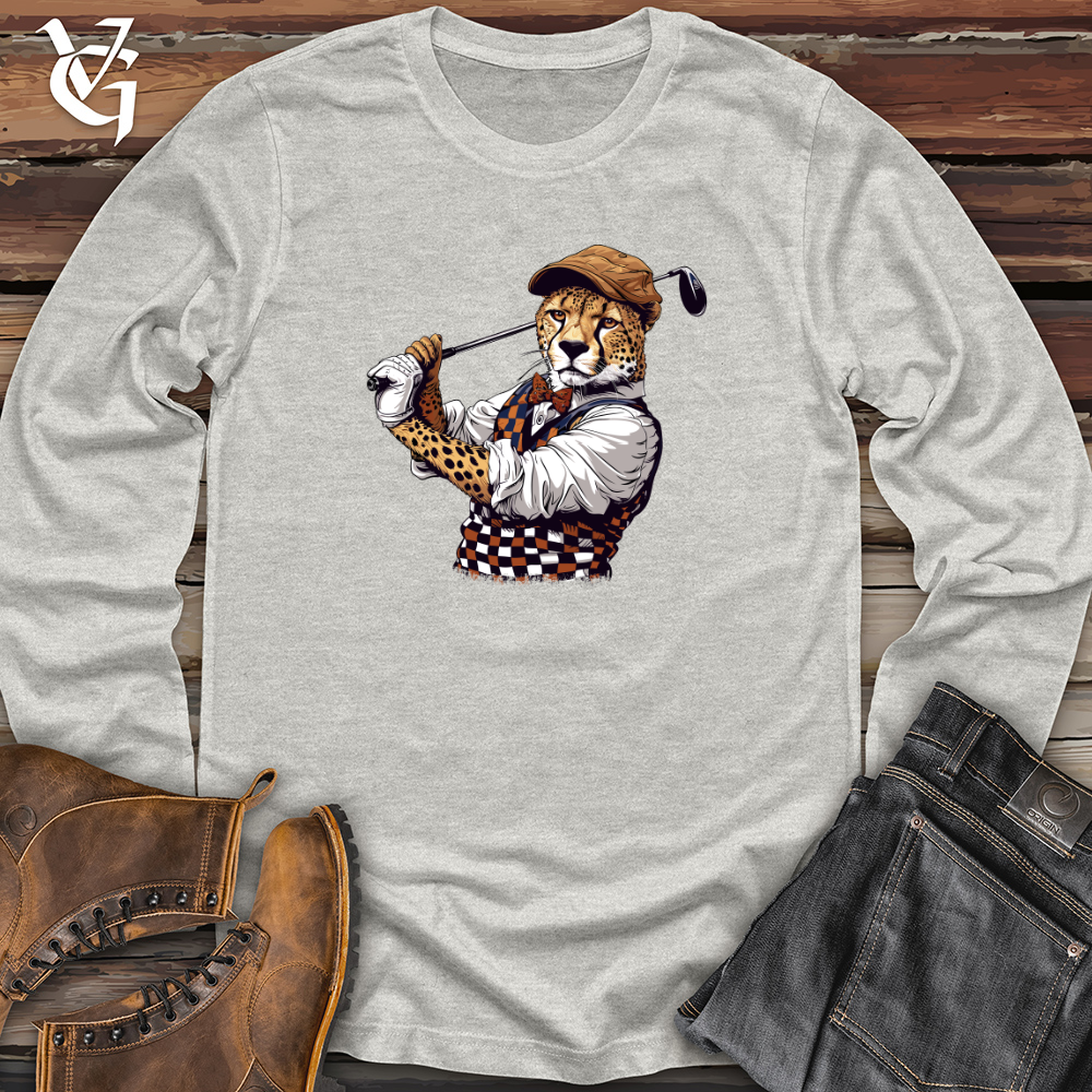 Viking Goods Cheetah Golf Swagger Long Sleeve Ash / L