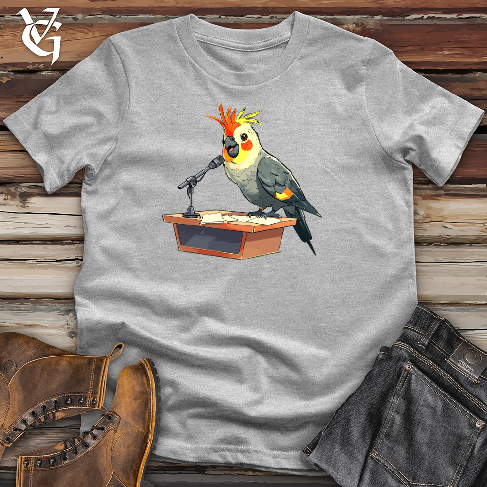 Viking Goods Cockatiel Speech Advocate Cotton Tee Ash / L