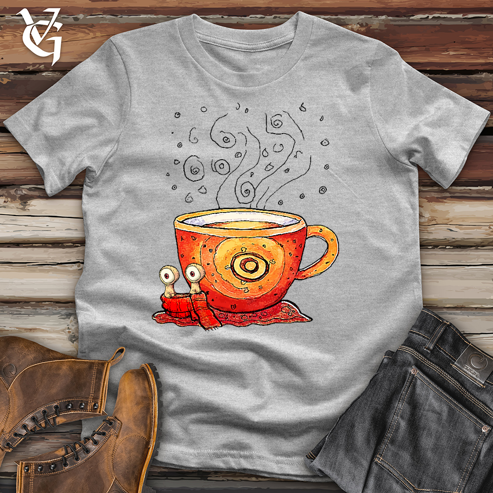 Viking Goods Coffee Snail Cotton Tee Ash / L