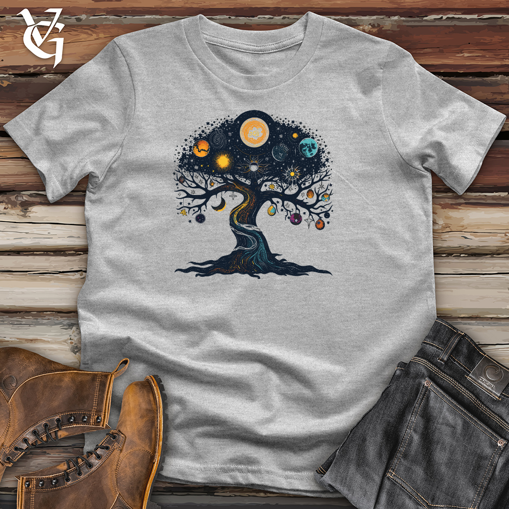 Viking Goods Cosmic Tree Universe Cotton Tee Rust / L