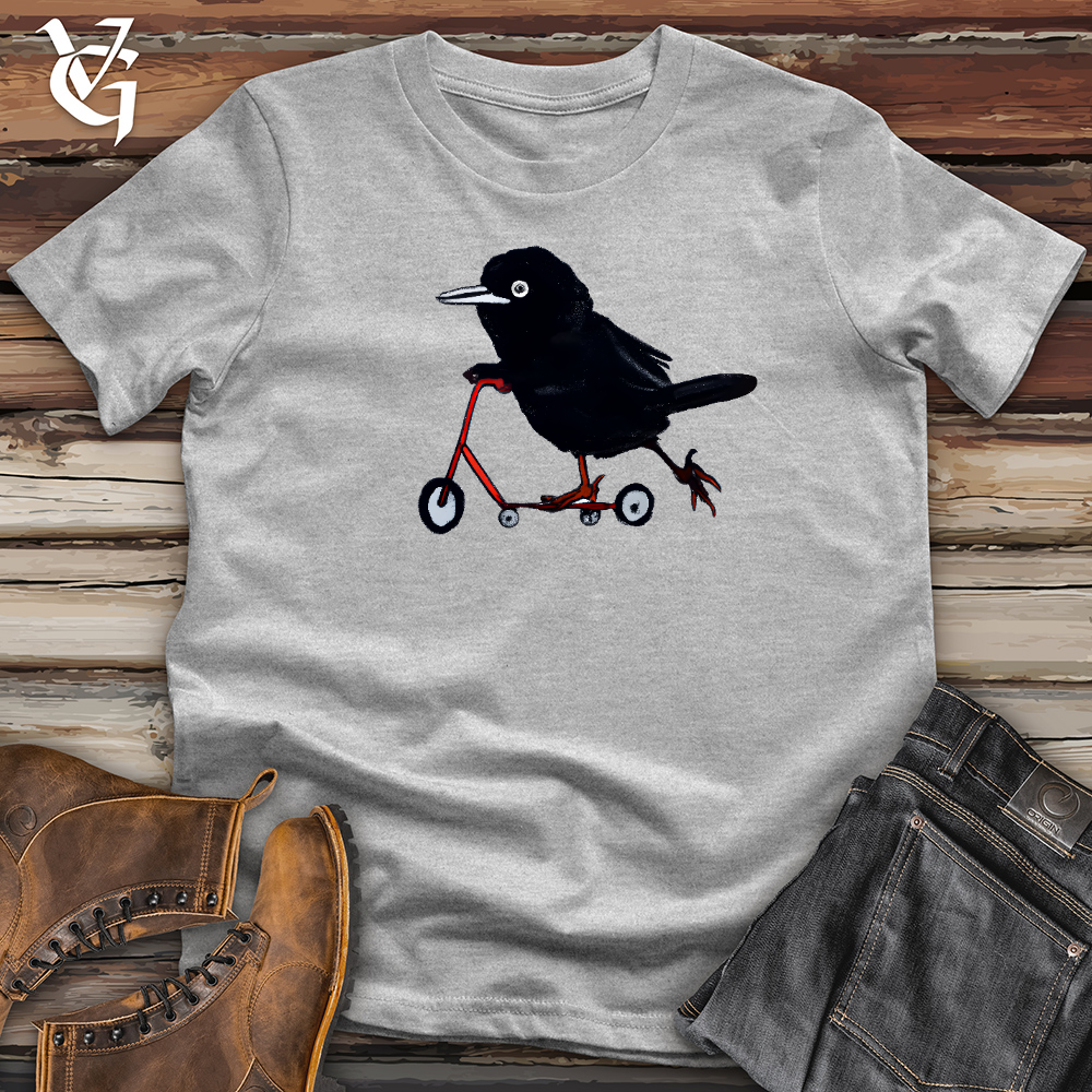 Viking Goods Crow Riding Scooter Cotton Tee Ash / L