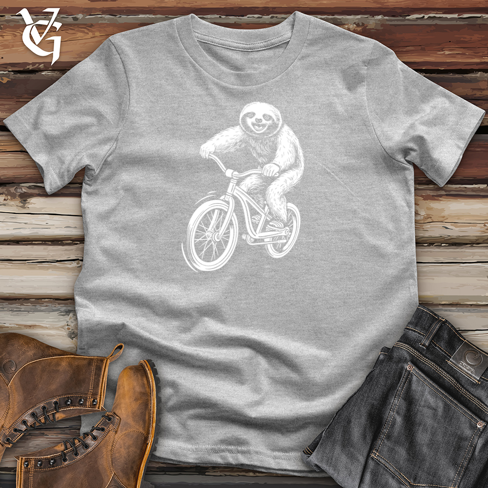 Viking Goods Cruisin Sloth Bike Cotton Tee Ash / L