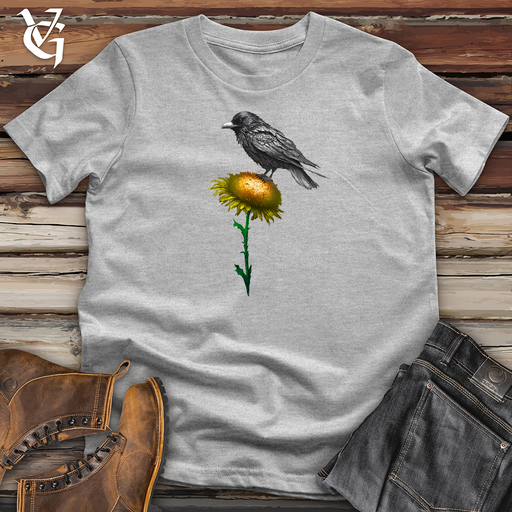 Viking Goods Dandelion Raven Perch Cotton Tee Ash / L