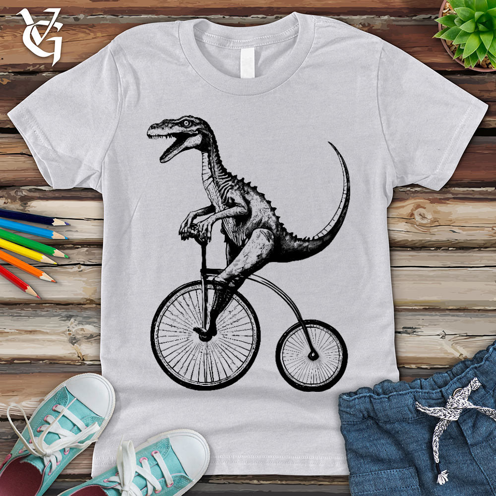Viking Goods Dinosaur Cyclist Youth Tee Ash / L