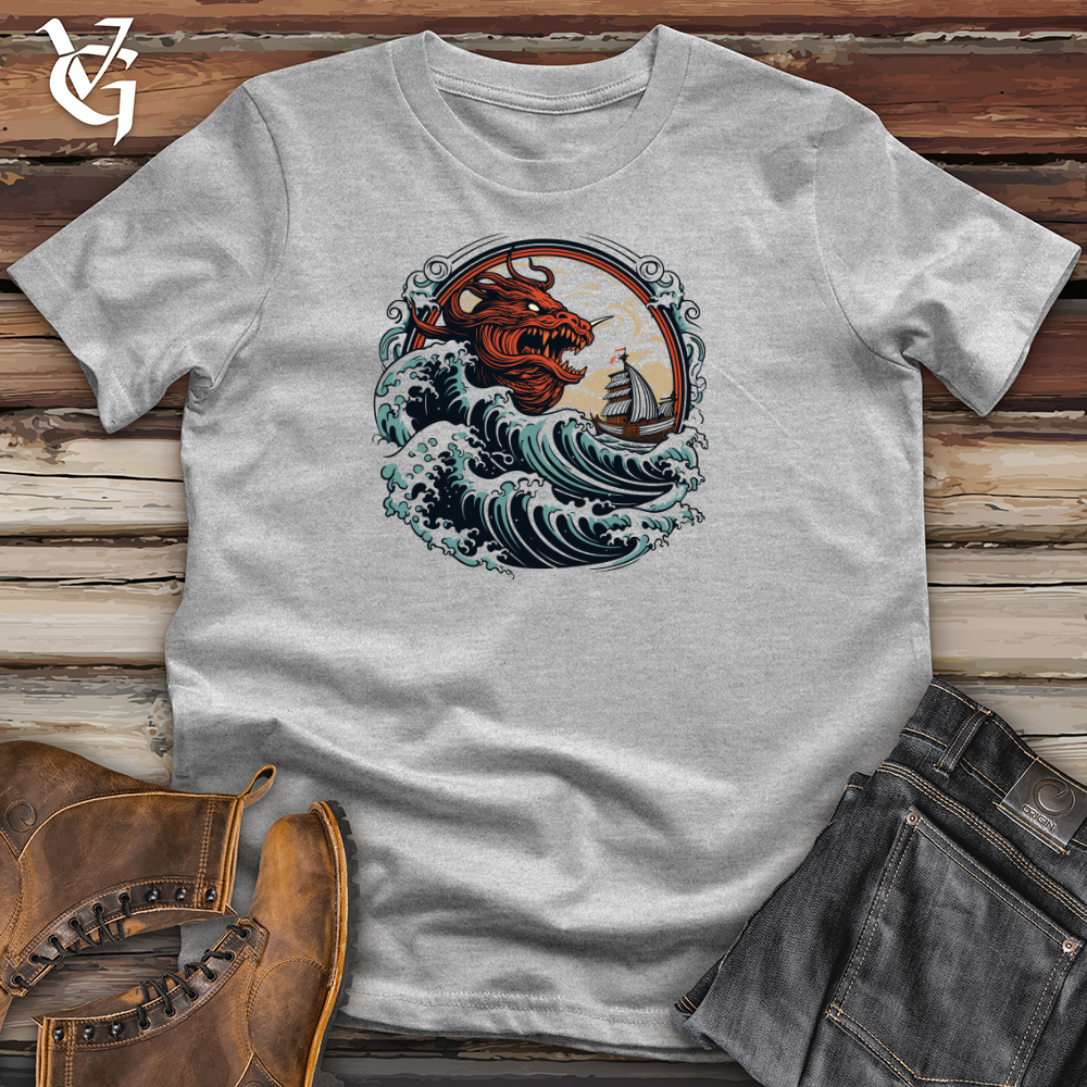 Viking Goods Dragon Sea Encounter Cotton Tee Ash / L