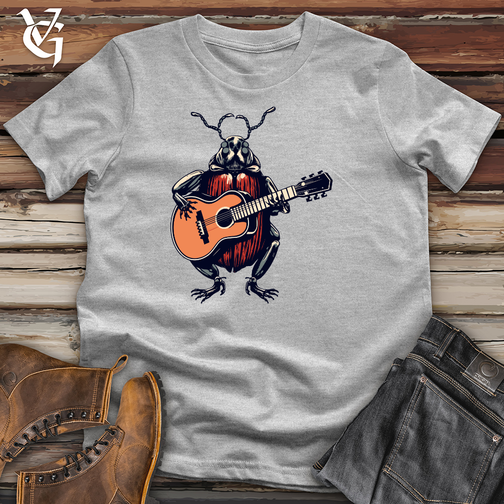 Viking Goods Dung Beetle Guitar Tunes Cotton Tee Tan / L