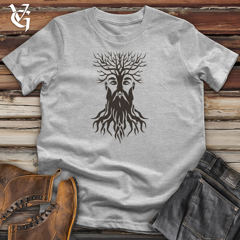 Viking Goods Entwined Roots Visage Cotton Tee Ash / L