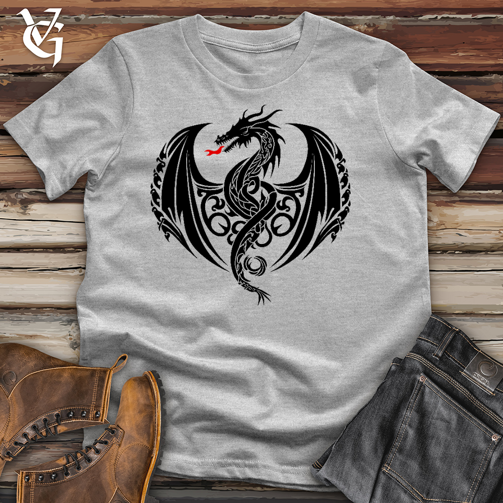 Viking Goods Fire Breathing Dragon Cotton Tee Ash / L
