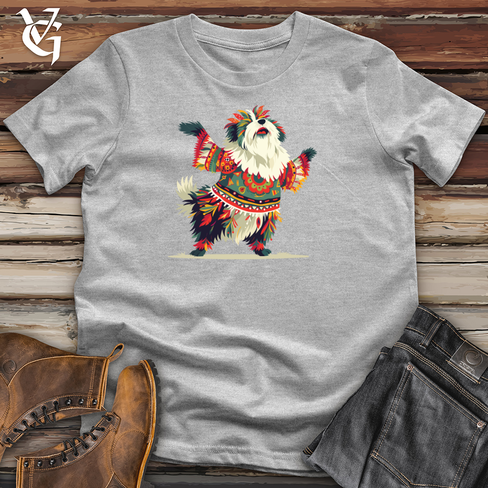 Viking Goods Folk Dance Dog Cotton Tee Ash / L