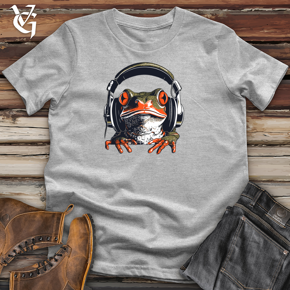 Viking Goods Frog Pond Beat Headphone Rhythm Cotton Tee Military Green / L