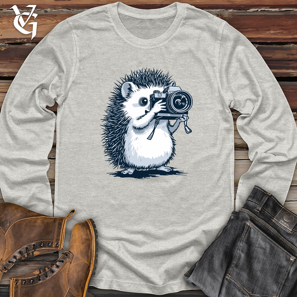 Viking Goods Hedgehog Shutterbug Snapshot Long Sleeve Ash / L