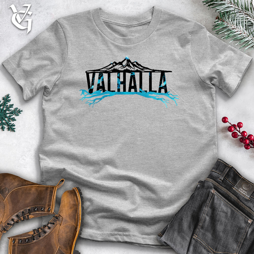 Viking Goods Icy Valhalla Mountain Cotton Tee Ash / L