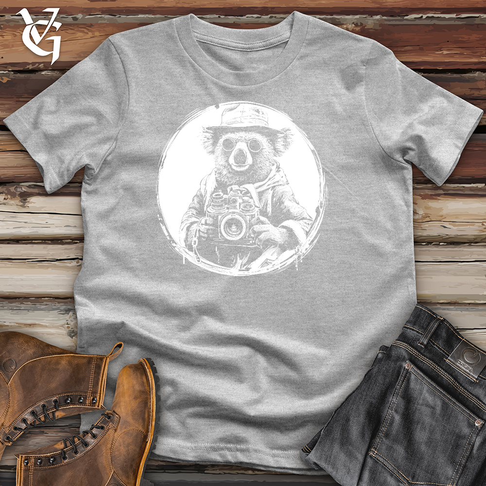 Viking Goods Koala With Camera Cotton Tee Military Green / L