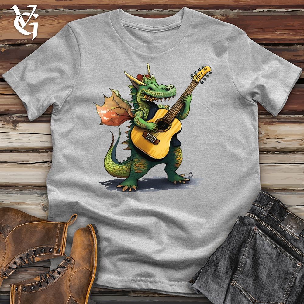 Viking Goods Little Dragon Guitarist Cotton Tee Ash / L