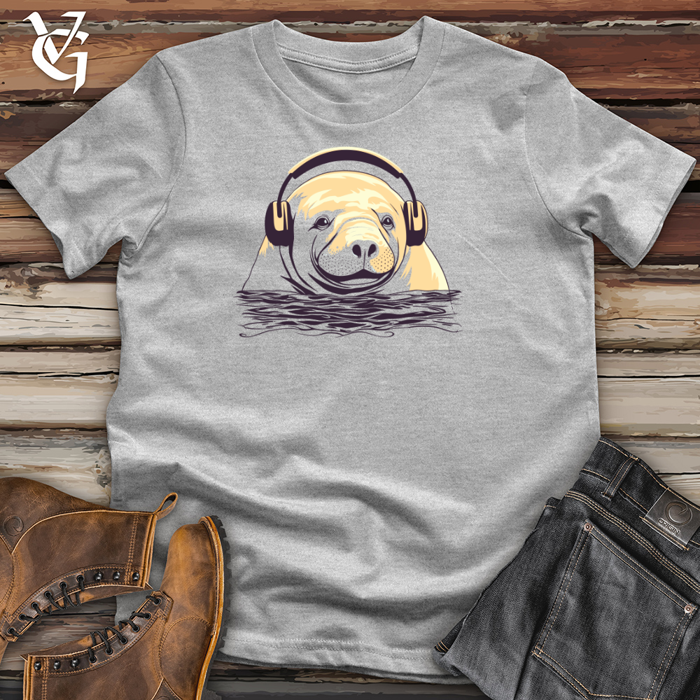 Viking Goods Manatee Headphone Bliss Cotton Tee Ash / L