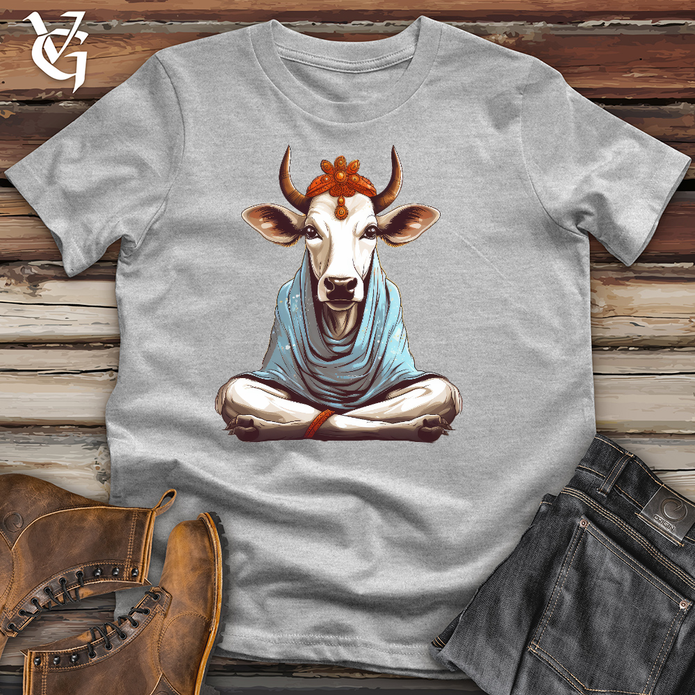 Viking Goods Meditating Cow Cotton Tee Ash / L